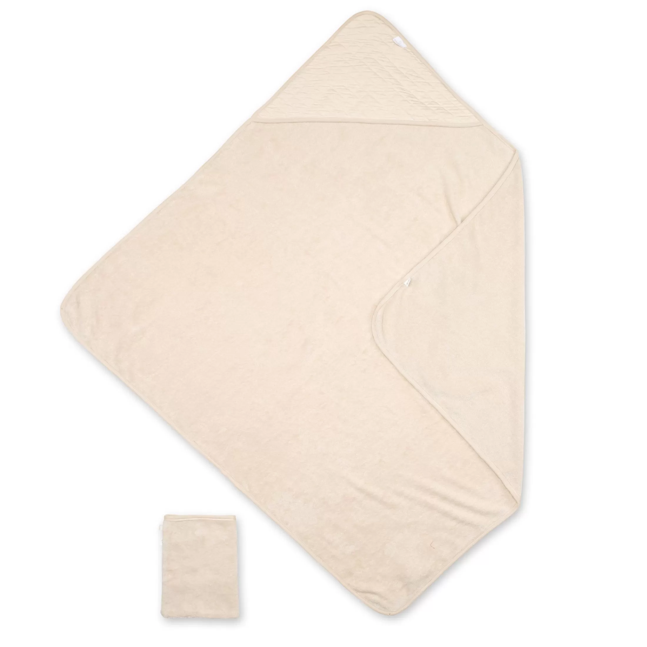 Best BEMINI Bath Cape Terry 90X90Cm Quilt Cream