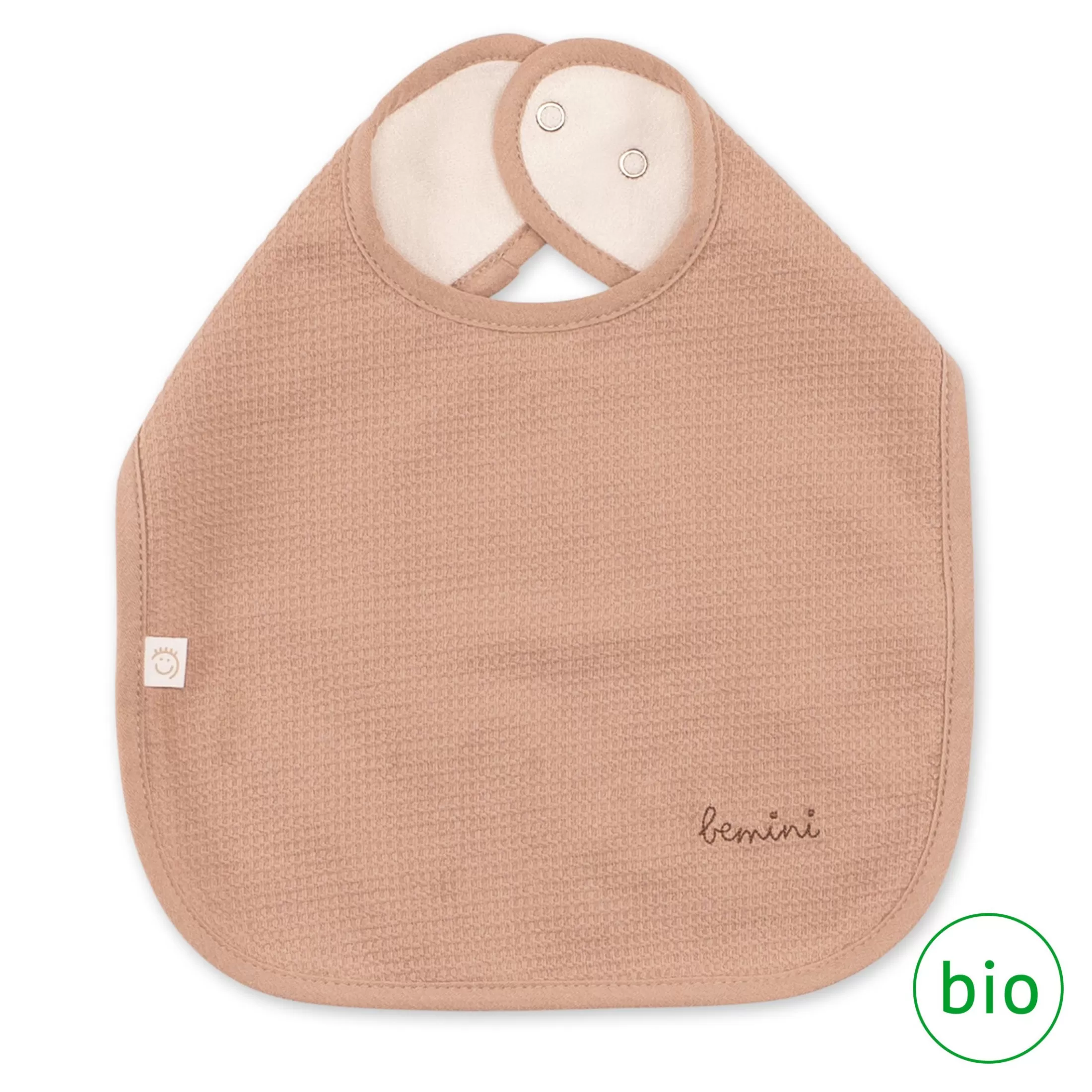 Outlet BEMINI Bib Waterproof Waffle Organic 37Cm Wafle Natural