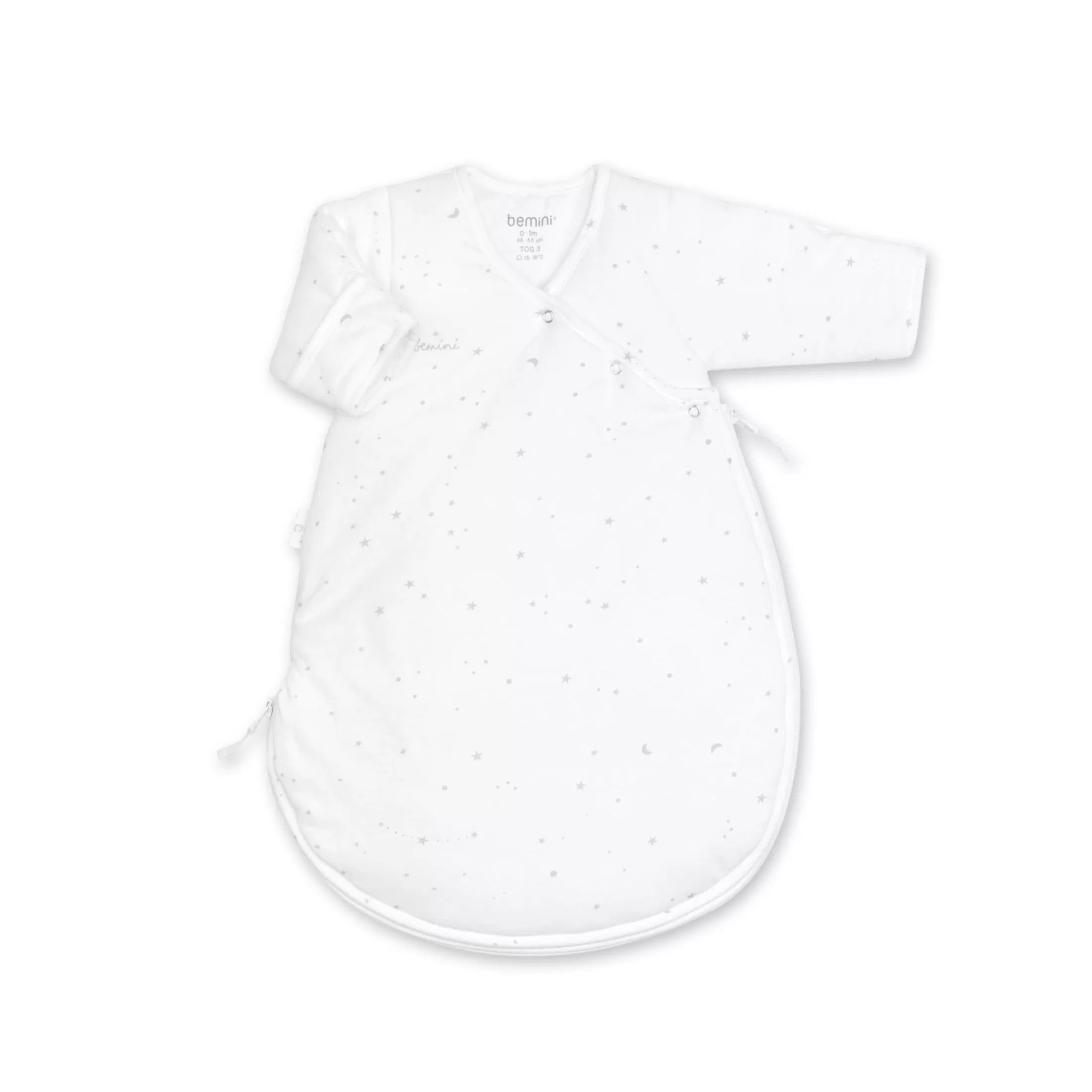 Hot BEMINI Magic Bag Pady Jersey + Jersey 0-1M Stary Tog 3 Little Stars Print Little Stars Print Ecru