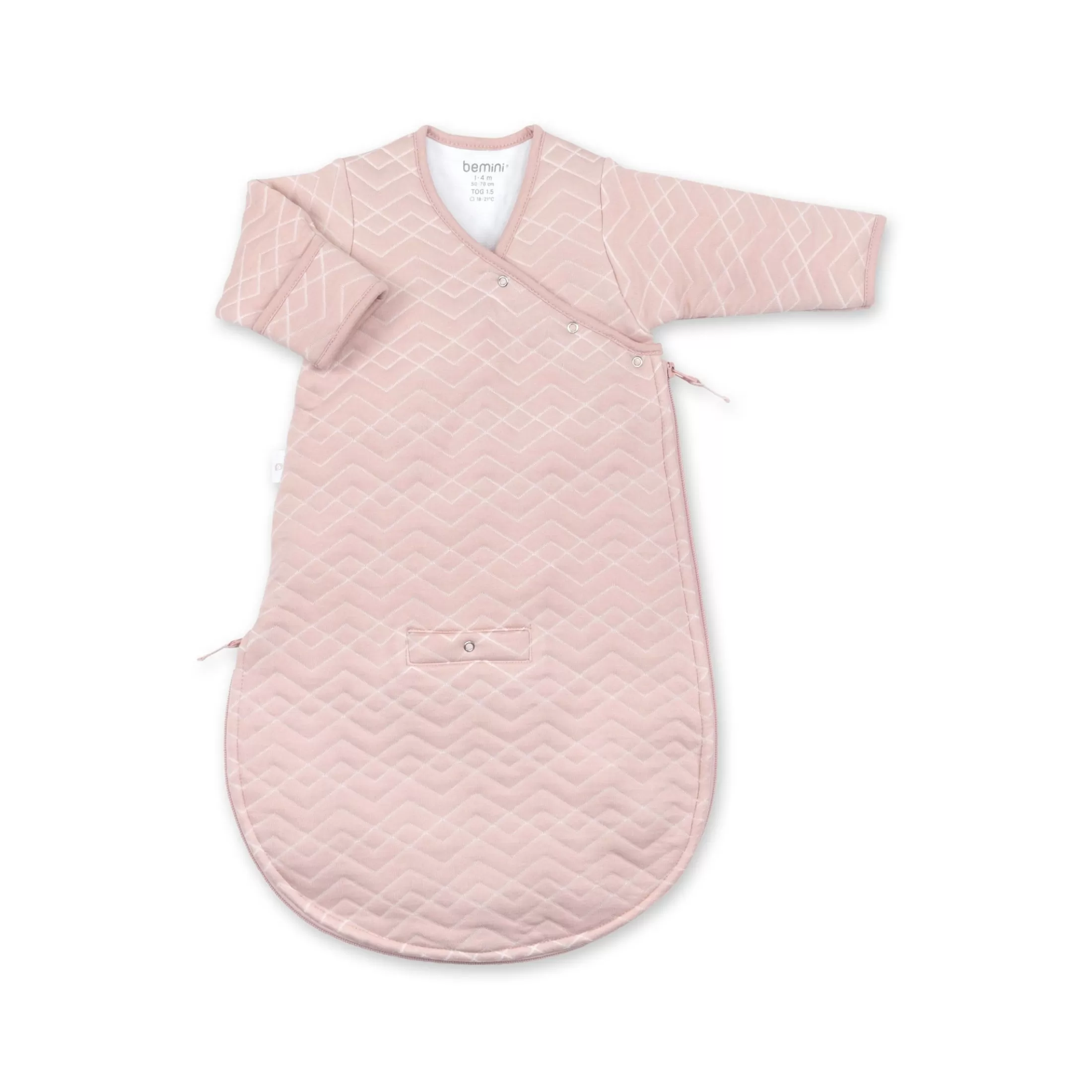 Sale BEMINI Magic Bag Quilted Jersey 1-4M Osaka Tog 1.5 Blush