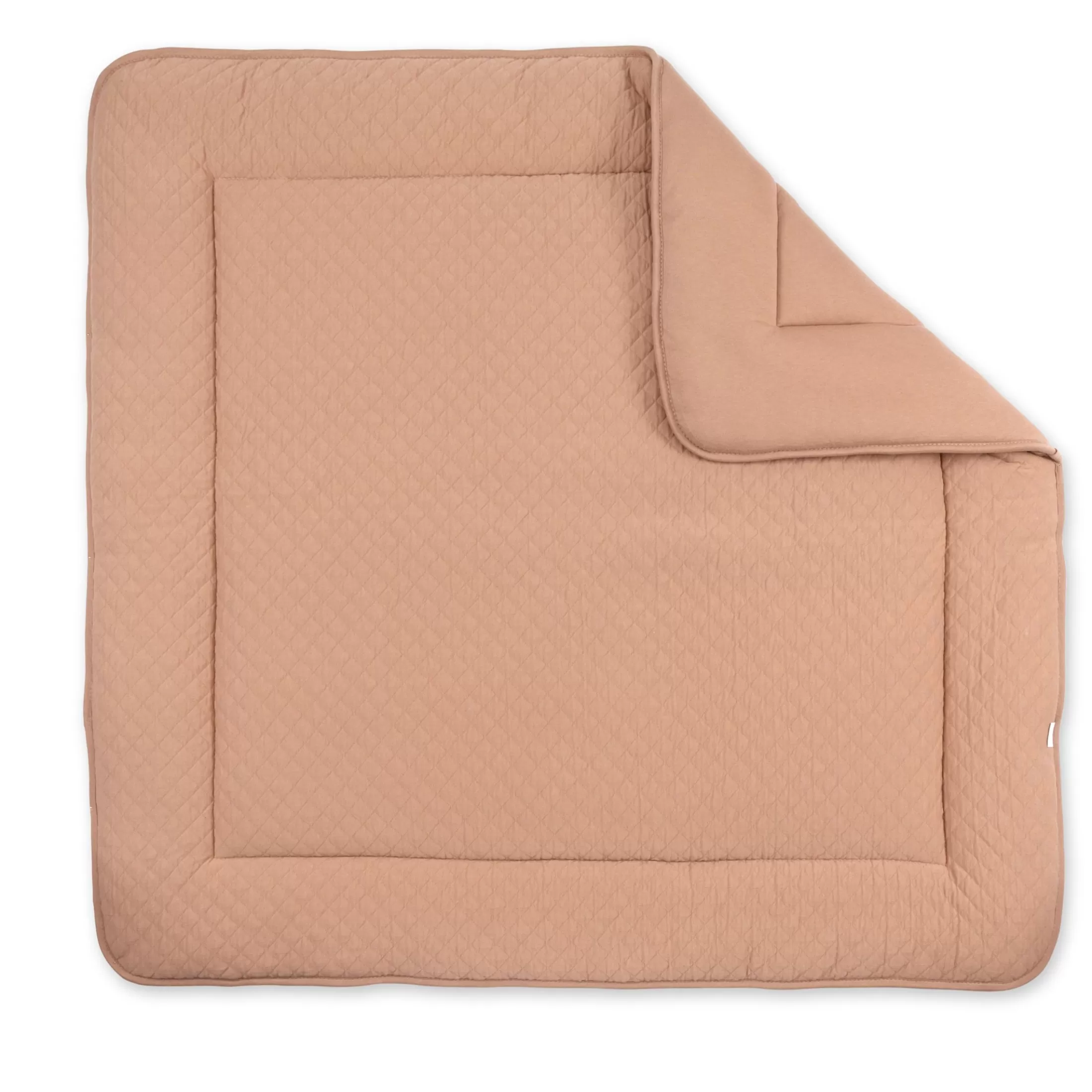 Best BEMINI Playpen Mat Pady Quilted Jersey 100X100Cm Quilt Beige