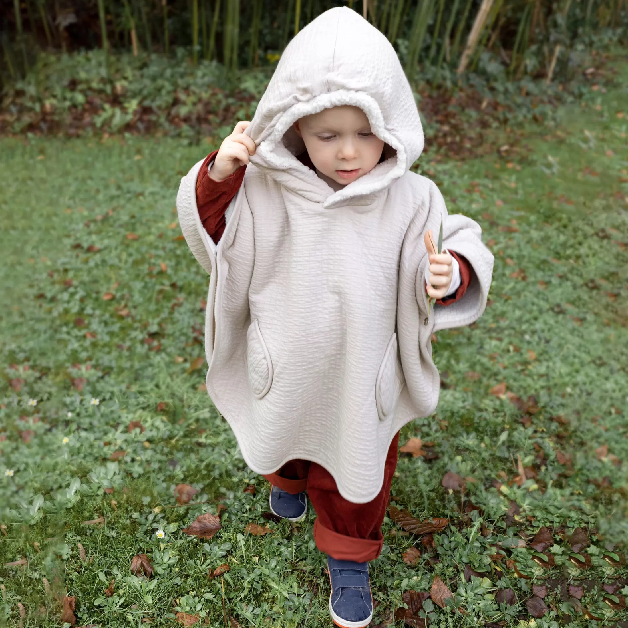 Shop BEMINI Travel Poncho Tetra Jersey + Teddy 9-36M Cadum Sand